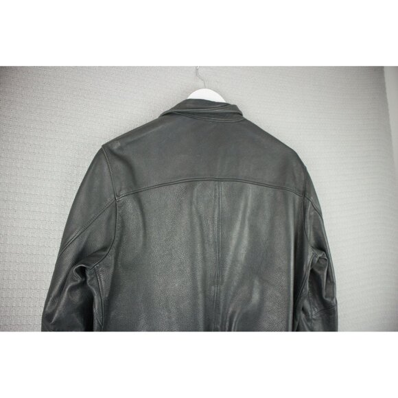 Roots Black Leather Jacket - Picture 8 of 8